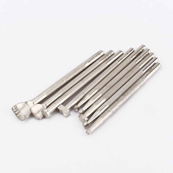 Eather Stamping Tools, Handmade Art Craft Leather Making Stamps Tool Saddle Making Punch Set Different Shape Leather Carving Stamps for DIY for Gi