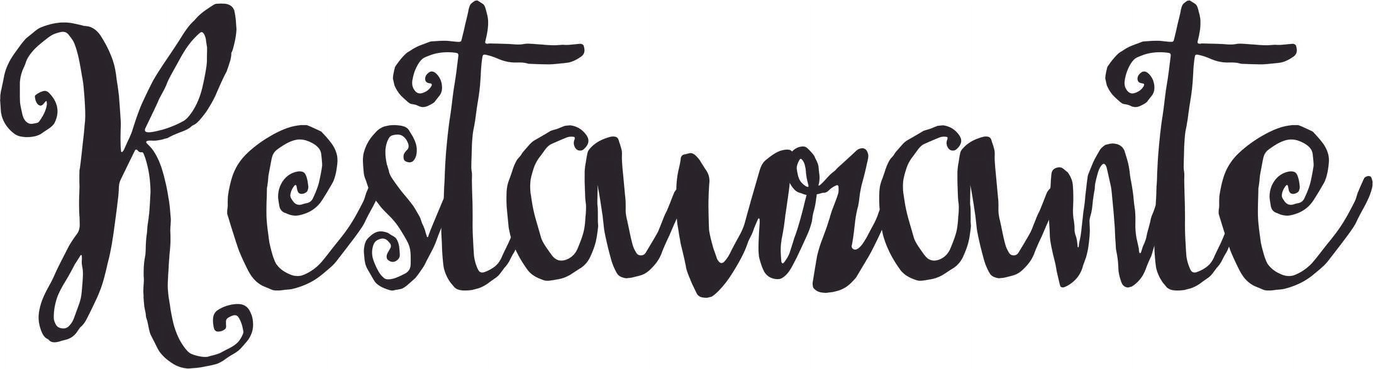 Eating Restaurant Sign Foods Lettering Wall Sticker Art Design Decal