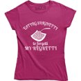 thumbnail image 1 of Eating Spaghetti To Forgetti My Regretti Funny Food Lover Women's T-Shirt, 1 of 4