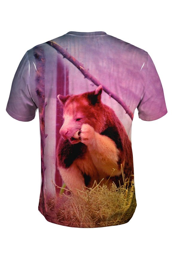 Eating Tree Kangaroo Mens T-Shirt All Over Print
