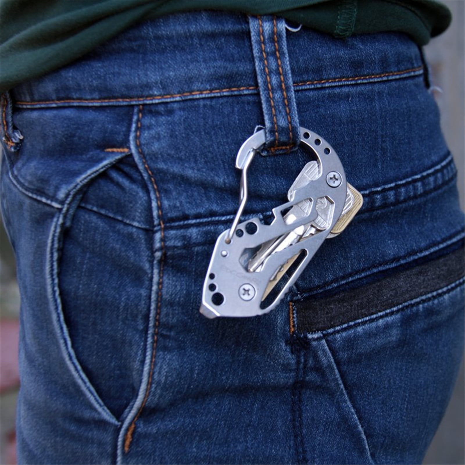 Eating Utensils for Hands Outdoor EDC purpose Key Clip With Carabiner