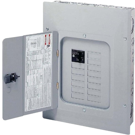 Eaton Corporation Eaton BR 100A 12-Space 24-Circuit Indoor Plug-On Neutral Load Center BRP12B100 — Residential Use, Standard Application