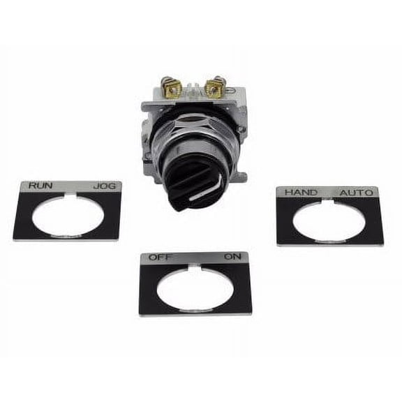 Eaton 10250T20KB-POP 2-Position Heavy-Duty 10250T Series Non-Illuminated Selector Switch Black