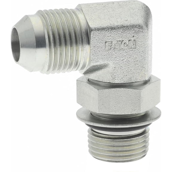 Eaton 2062-8-8S Steel Flared to Male O-Ring Elbow, 1/2" Tube OD x 1/2" NPS Port
