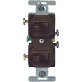 Eaton 271B 15 Amp Commercial Grade Toggle Duplex Switch, Brown