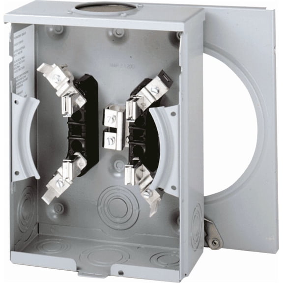 Eaton 3-Wire Meter Socket - Pack of 2  Indoor & Outdoor Use, NEC-Compliant