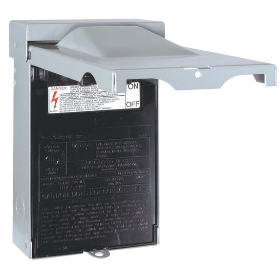 Eaton 60A 240V Non-Fused Rainproof Air Conditioner Disconnect DPU222RT