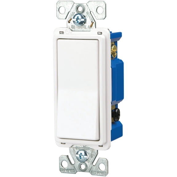 Eaton 7504W-SP-L 15-Amp, 120-Volt Standard Grade 4-Way Decorator Switch, White