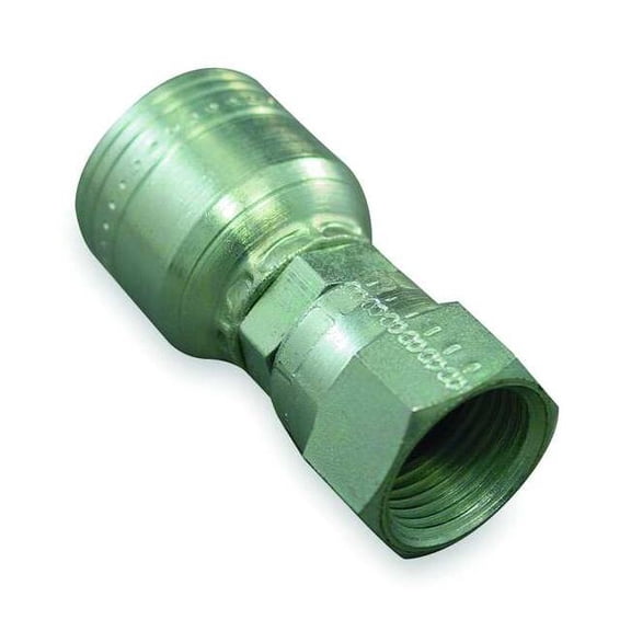 Eaton Aeroquip Crimp Fitting,3/8" I.D.,3/4",F,JIC 1AA8FJ6