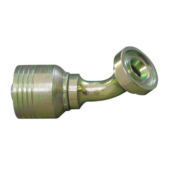 Eaton Aeroquip Hydraulic Hose Fitting,45deg Elbow Shape 4S24FLA24