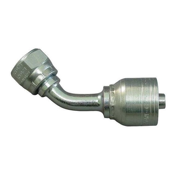 Eaton Aeroquip Hose Fitting,Crimp,BSPP,45,G 1/2 1A8BFA8
