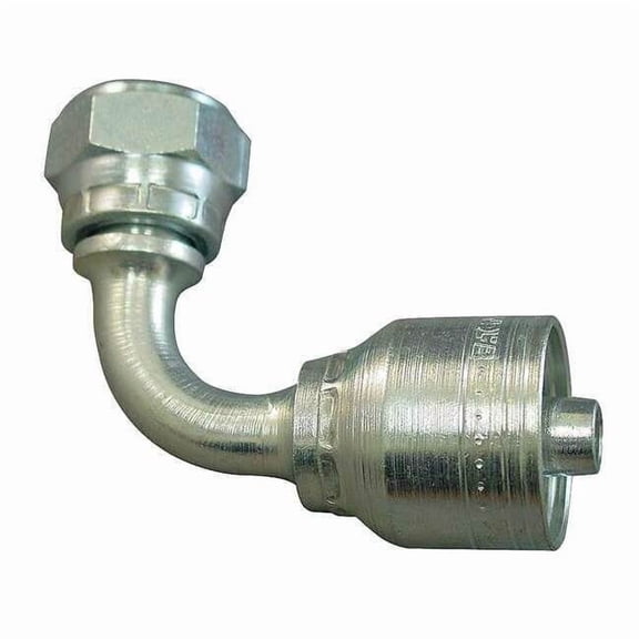 Hose Fitting, Crimp, BSPP, 90, 3/4, G 3/4 1A12BFB12