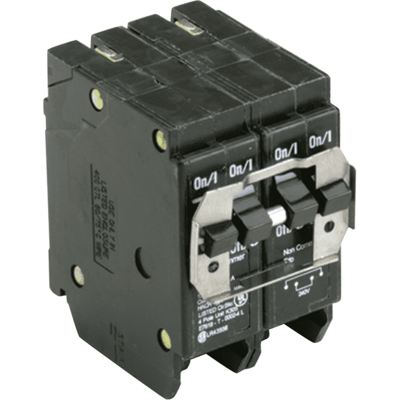 Eaton BQ Quadplex Circuit Breaker - Pack of 2 Indoor & Outdoor Use, NEC-Compliant