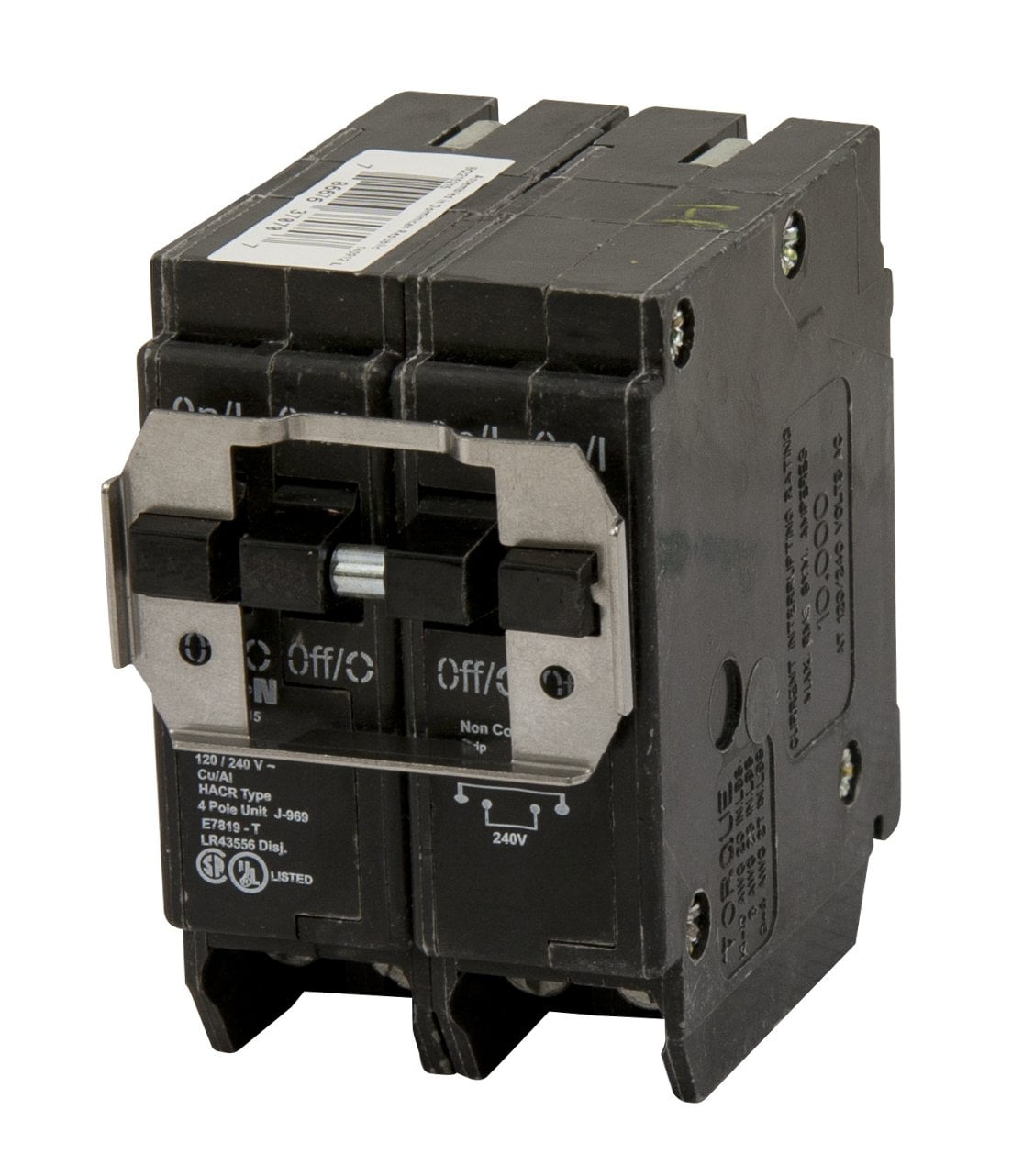 Eaton BD2020 20/20 Amp Tandem Circuit Breaker - 1 Pole, 120/240V, 10kAIC, Clip-On Mount 11 thumbnail image
