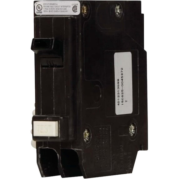 Eaton BR 15A Single-Pole GFCI Circuit Breaker BRP115GF