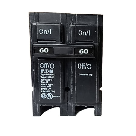 Eaton Cutler-Hammer BRH260 2 Pole 60 Amp Type BR Circuit Breaker