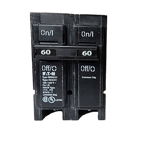 Eaton Cutler-Hammer BRH260 2 Pole 60 Amp Type BR Circuit Breaker