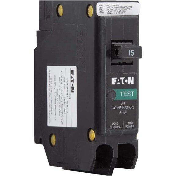Eaton Corporation Combo Arc Fault Circuit Breaker Type BR - 15 Amps - 1 Piece