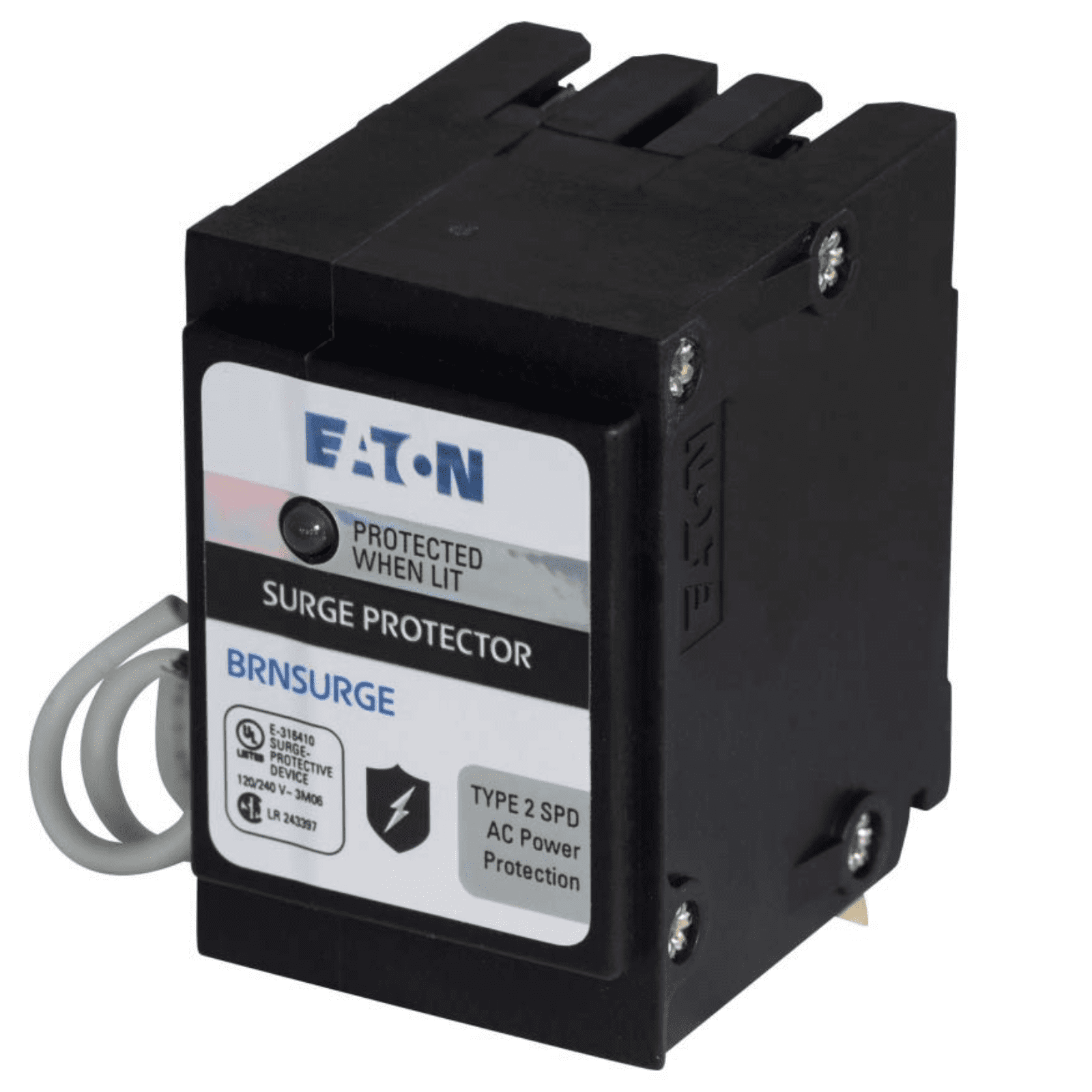 Eaton BRNSURGE Type BR Circuit Breaker Surge Protective Device, 2-Pole 18kA