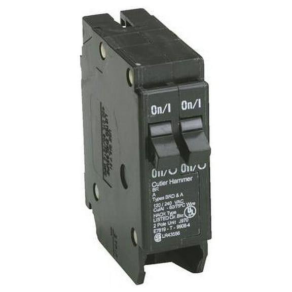 Eaton BR Duplex Circuit Breaker Br2020 - 20 Amps, 120 V - Durable, Duplex Breaker