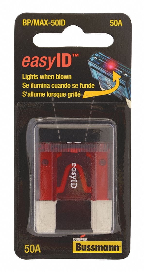 Eaton Bussmann Automotive Fuse,50A,Blade,MAX-ID Series BP/MAX-50ID