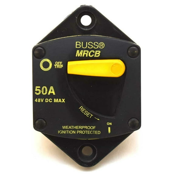Eaton Bussmann Boat Circuit Breaker 187050P-03-1 | 50 A 48 VDC