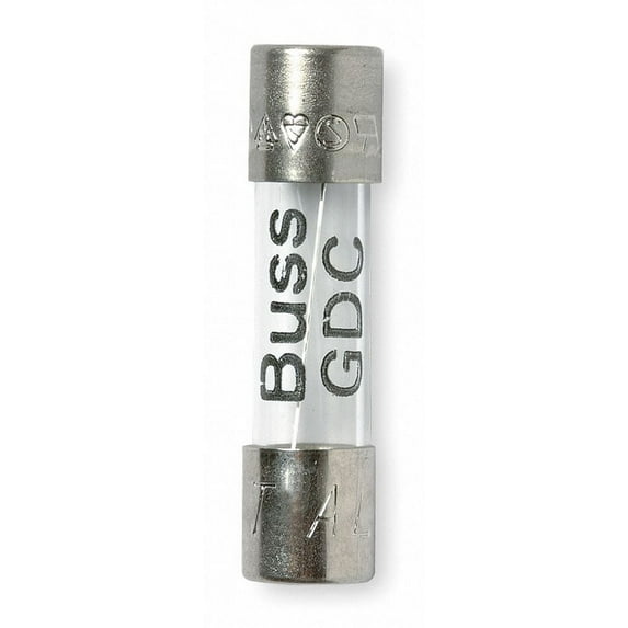 Eaton Bussmann Fuse,125mA,Glass,GDC Series,PK5 GDC-125MA