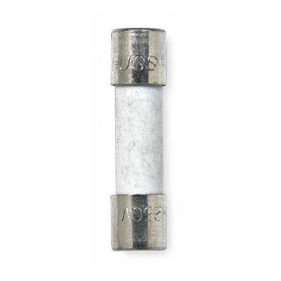 Eaton Bussmann Ceramic Fuse, 50mA, 1.5kA at 250V AC, 5 PK S501-50-R