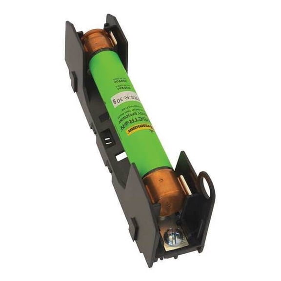 Fuse Holder, 0 to 30A Amp Range, 600V AC/DC Volt Rating, 3 Poles, Pressure Plate