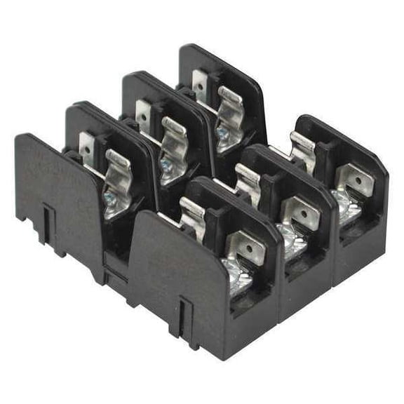 Eaton Bussmann Fuse Block,0 to 30A,Midget,3 Pole BMM603-3SQ
