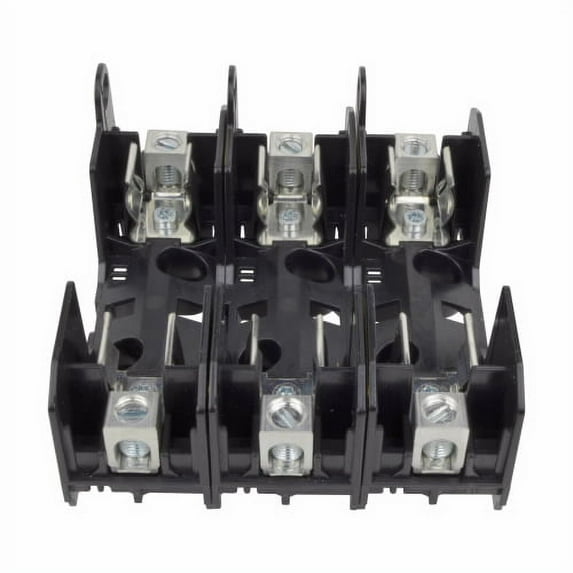 Open Fuse Block, H; K5 UL Class, 250V AC/DC Volt Rating, 3 Poles, Box Lug HM25060-3CR