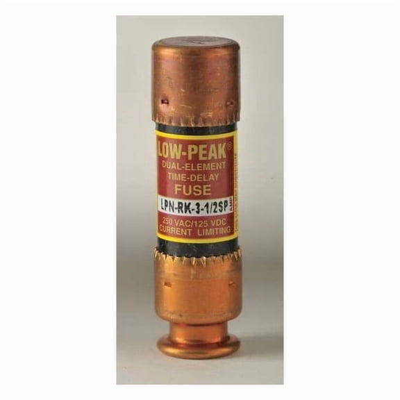 Eaton Bussmann Fuse,Class RK1,3-1/2A,LPN-RK-SP Series LPN-RK-3-1/2SP