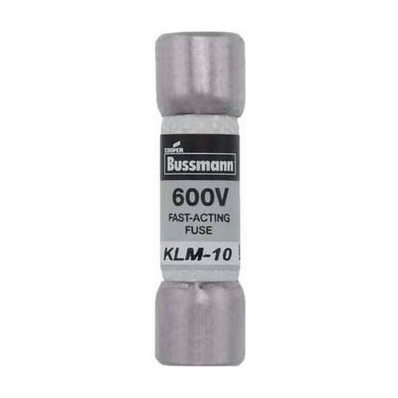 Midget Fuse, Fast-Acting, 10A, 600V AC, Non-Indicating, 100kA at 600V AC, 50kA at 600V DC