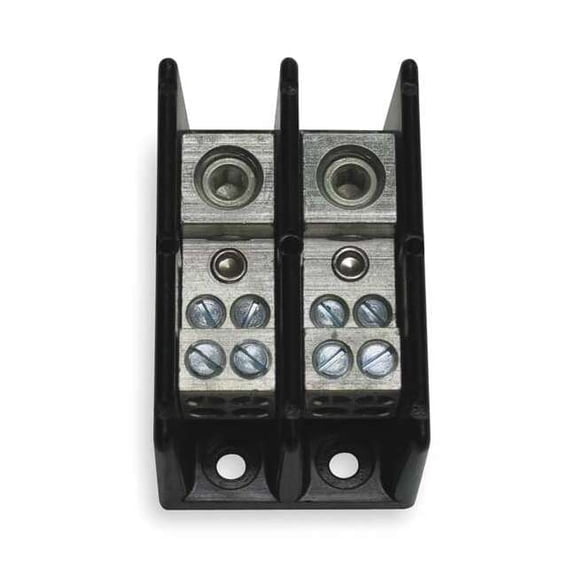 Eaton Bussmann Power Distr Block,Al/Cu,600V AC/DC 16021-2