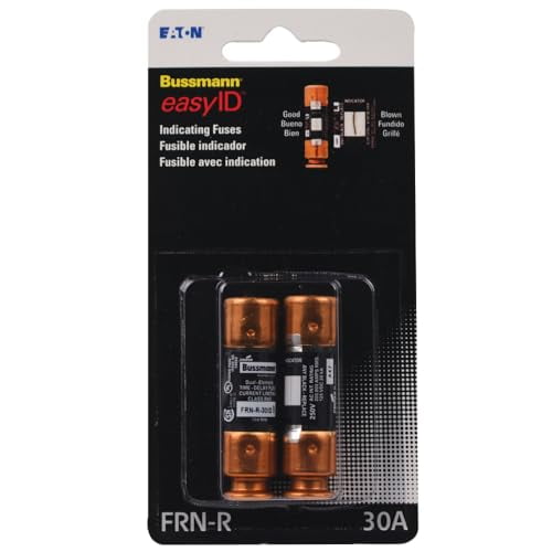Eaton Bussmann Series BP-FRN-R-30ID Amp with Indicator, 250 Vac and IR 200 kA /125 Vdc and IR 20 kA, Retail Pack - 2 Pieces
