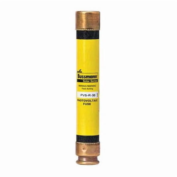 Solar Fuse, 30A, Fast-Acting, 600V AC, Cylindrical PVS-R-30