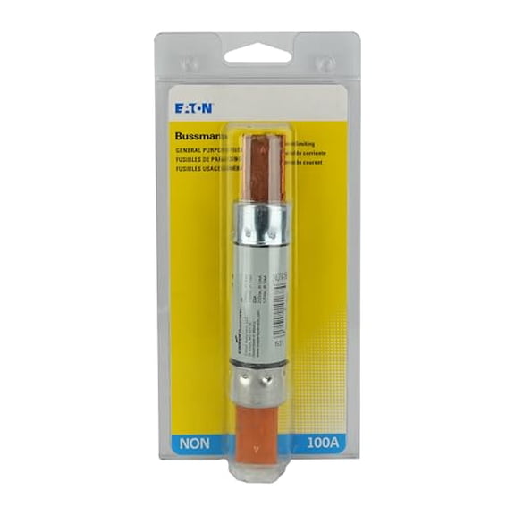 Eaton Bussmann series NON 100 Amp, 250 Vac and IR 50 kA /125 Vdc and IR 50 kA, Retail Pack - 1 Piece