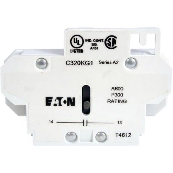 Eaton C320KG12 1NC Auxiliary Contact, Side Mount