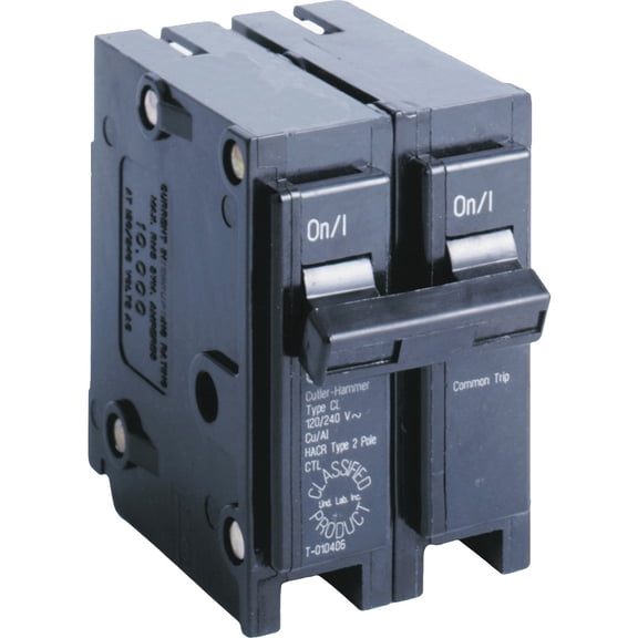 Eaton CL220CS Circuit Breaker, UL, Double Pole, 20A, 240-Volt - Quantity 3