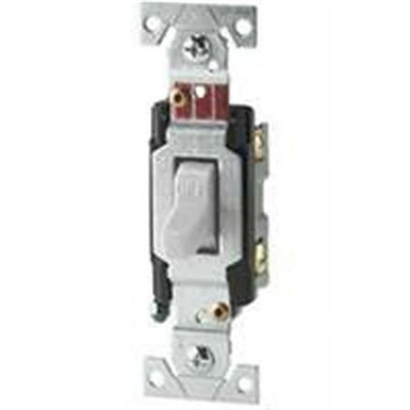 Eaton CS120W Toggle Switch, 20 A, 120/277 V, Screw Terminal, Nylon Housing Material, White