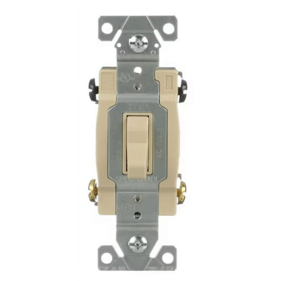 Eaton CSB420V  Toggle Light Switch, 4-way, 20-Amp, Ivory, 120/277V