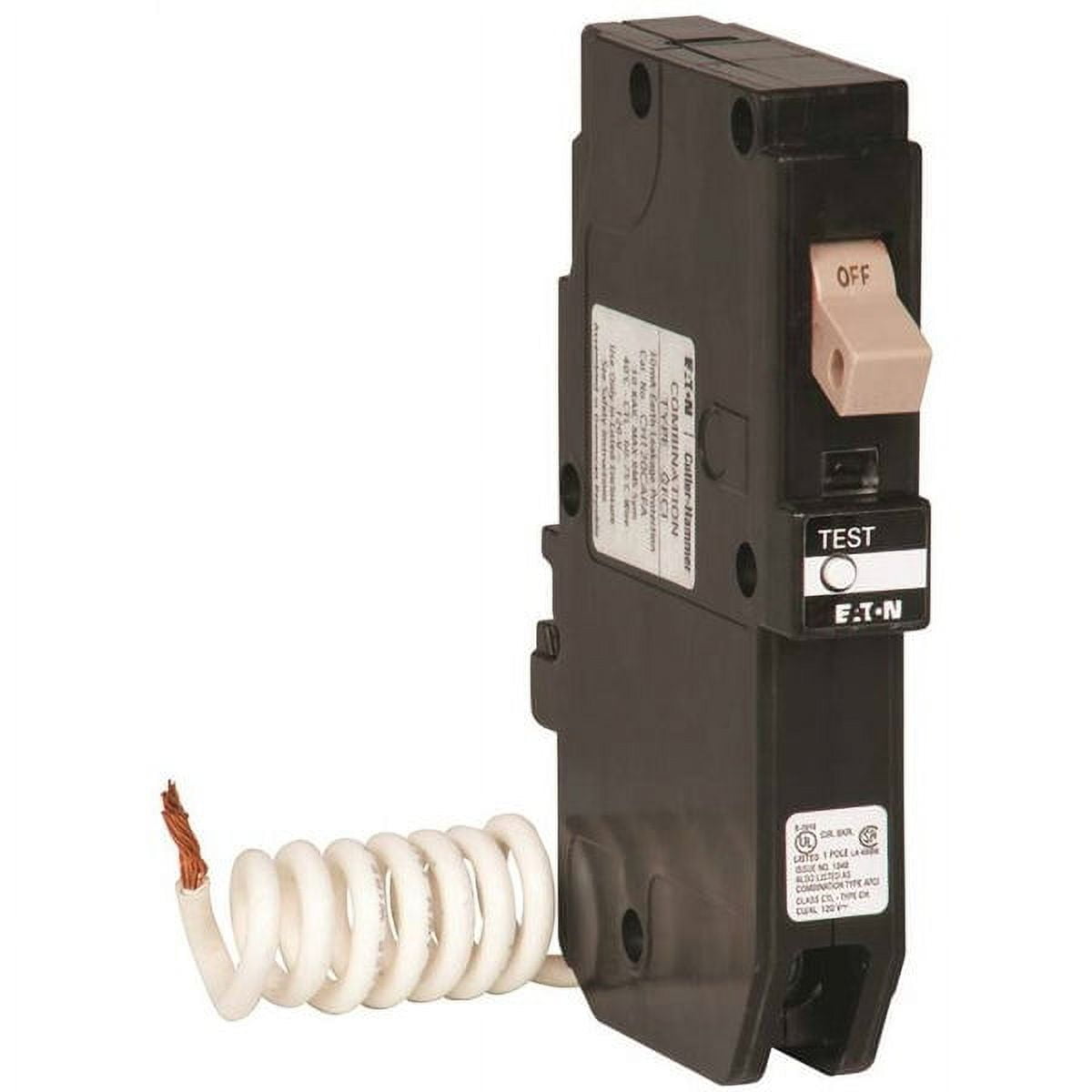 Eaton Chfn120Gf Ground Fault Type Ch Circuit Breaker, 10 Ka/C, 120/240V