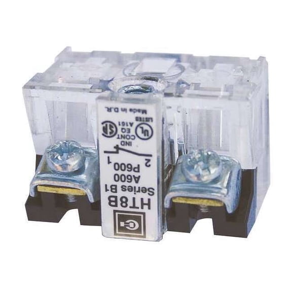 Eaton Contact Block,NC,30mm,Clear HT8B