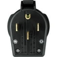 thumbnail image 1 of Eaton Cooper Wiring Devices Black Thermoplastic Body Male Angle Grounding Plug 125 - 250 V 30 - 50 A, 1 of 3