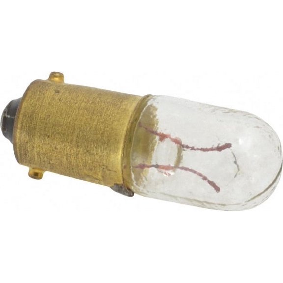 Eaton Cutler-Hammer 0.9 Watt, 6 Volt, Incandescent Miniature & Specialty T3-1/4 Lamp Bayonet Base, 0.01 to 0.999 Equivalent Range, Warm (1,000 to 3,000), Dimmable, 1-1/4" OAL