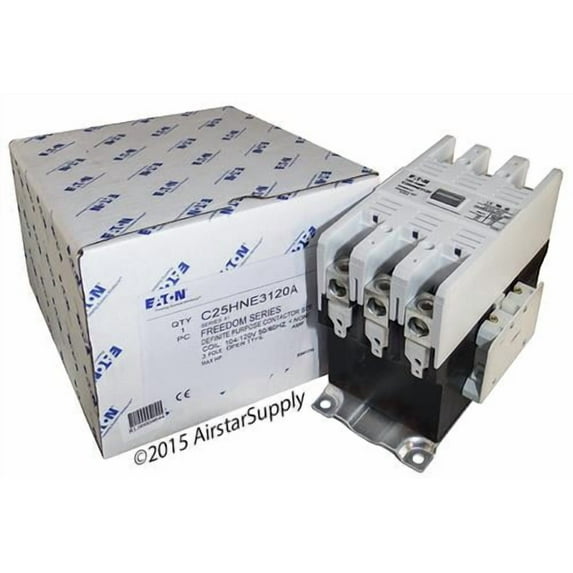 Eaton / Cutler Hammer C25HNE3120A Contactor , 3-Pole , 120 Amp , 120 VAC Coil Voltage