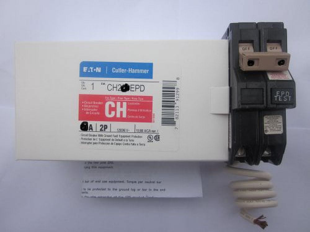 Eaton Cutler Hammer Ch220epd 2 Pole Circuit Breaker