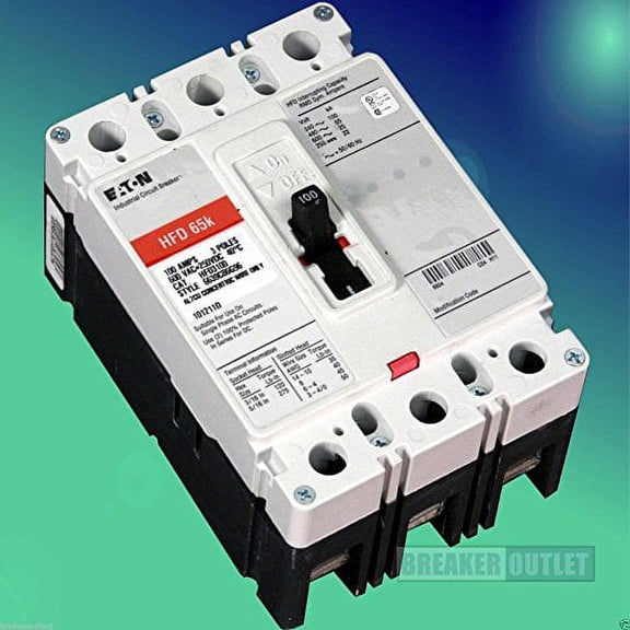 Eaton Cutler Hammer HFD3060 3 Pole 60 Amp 600v 65k Circuit Breaker HFD