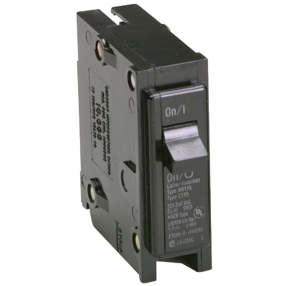 Eaton Cutler-Hammer Single-Pole BR Type Circuit Breaker, 20-Amp, 120/240-Volt