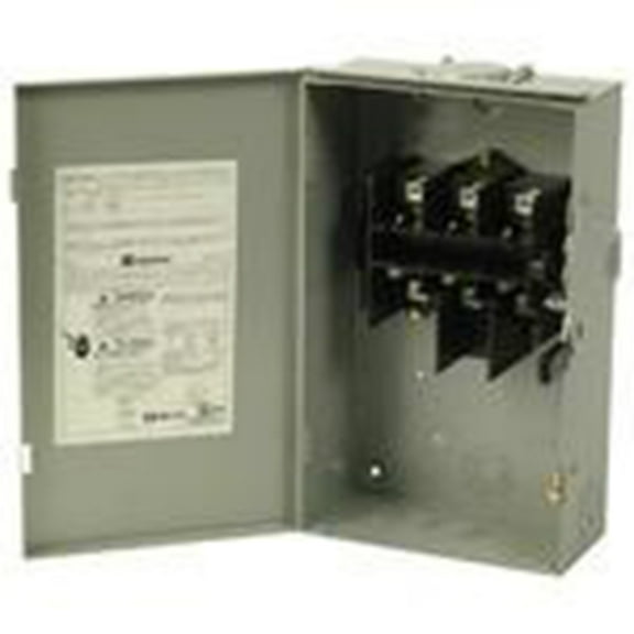 Eaton DG223URB Safety Switch, 100A, 2P, 240V, Type DG, Non-Fusible, NEMA 3R